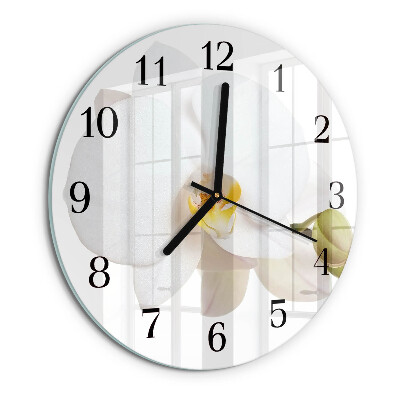 Round wall clock Orchid