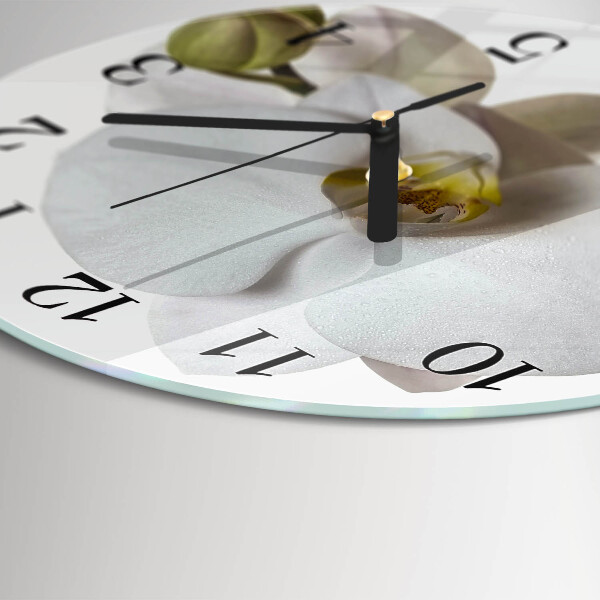 Round wall clock Orchid