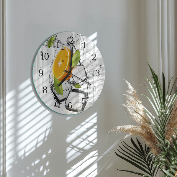 Round wall clock Ice