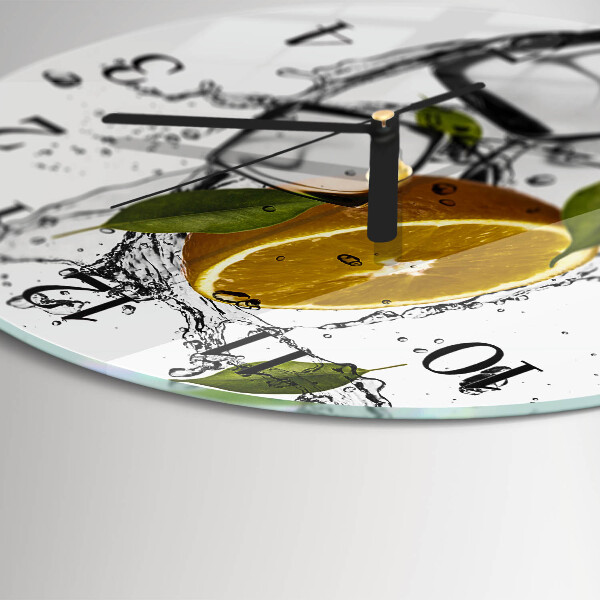 Round wall clock Ice