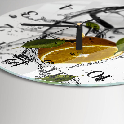 Round wall clock Ice