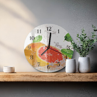 Round wall clock Grapefruit