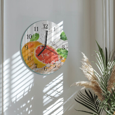 Round wall clock Grapefruit