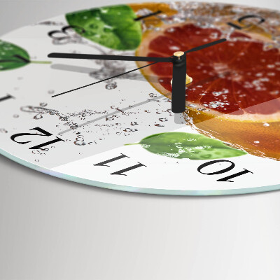 Round wall clock Grapefruit