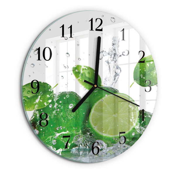Round wall clock Calcium carbonate