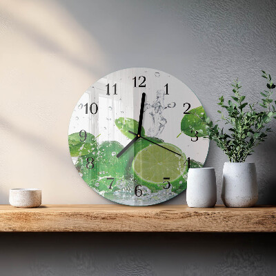 Round wall clock Calcium carbonate
