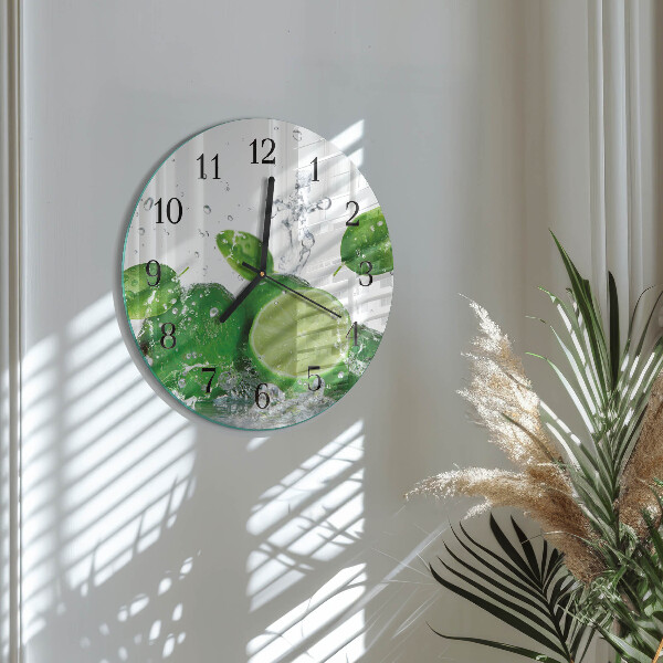 Round wall clock Calcium carbonate