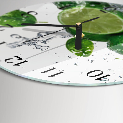Round wall clock Calcium carbonate