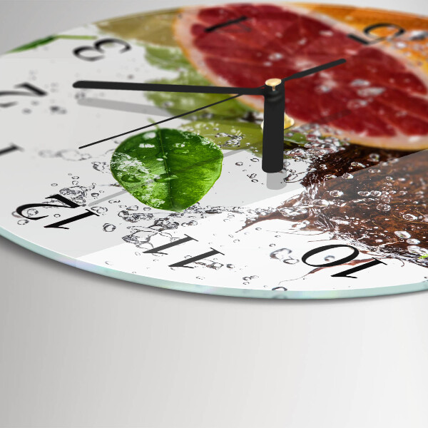 Round wall clock Fruit