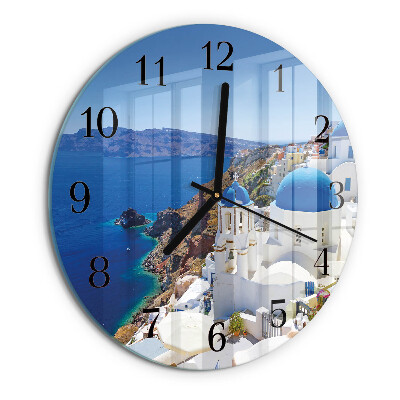Round wall clock Santorini