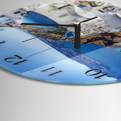 Round wall clock Santorini