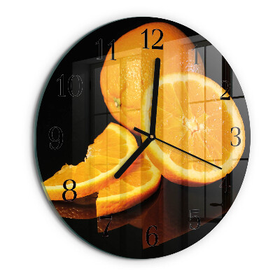 Round wall clock Oranges