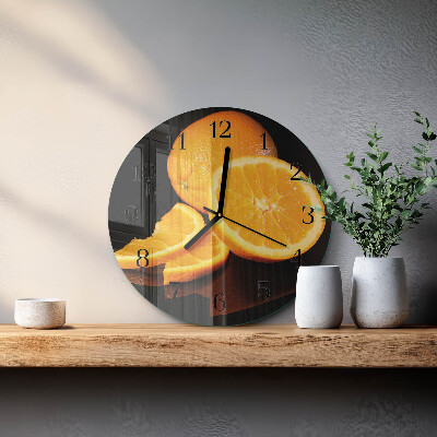 Round wall clock Oranges