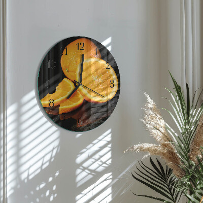 Round wall clock Oranges