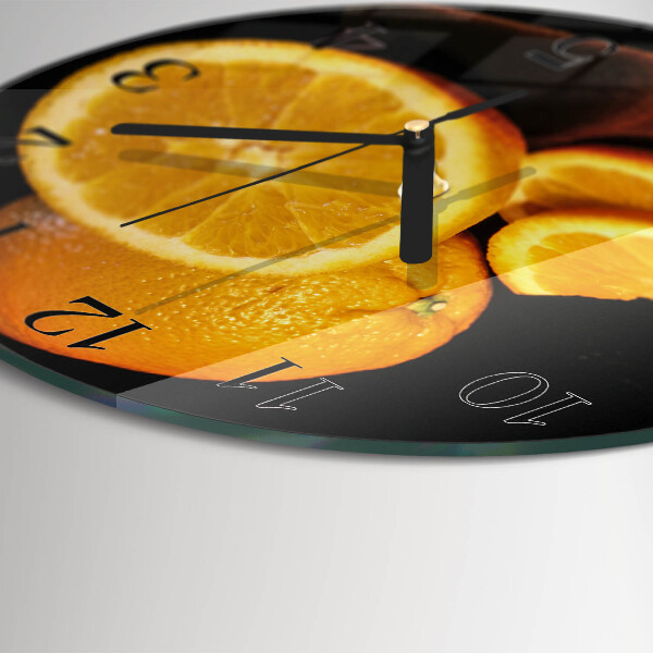 Round wall clock Oranges