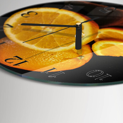 Round wall clock Oranges