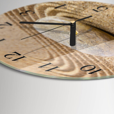 Round wall clock Stone Sand
