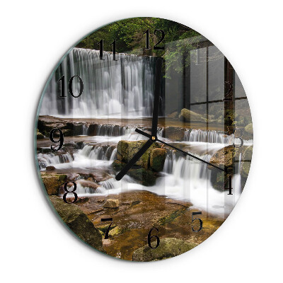 Round wall clock Waterfalls