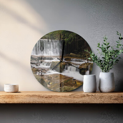 Round wall clock Waterfalls