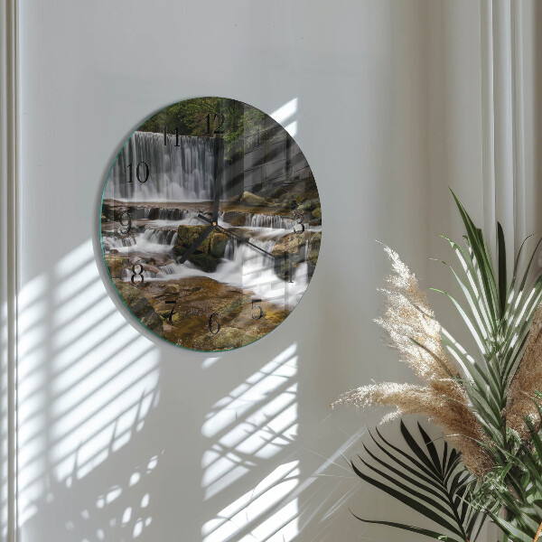 Round wall clock Waterfalls