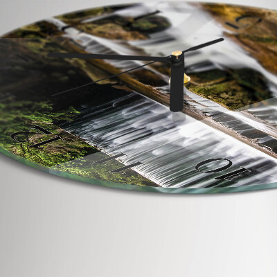 Round wall clock Waterfalls