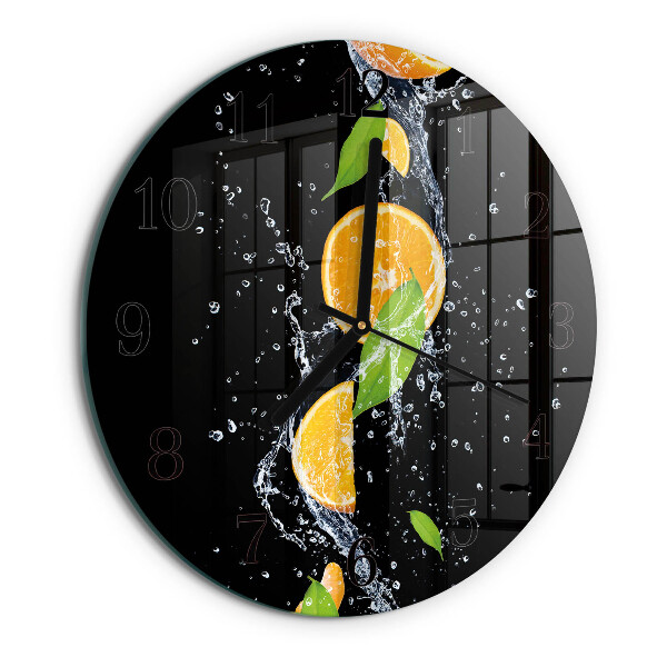 Round wall clock Oranges