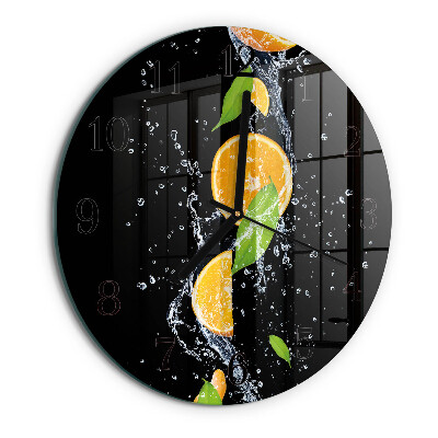 Round wall clock Oranges