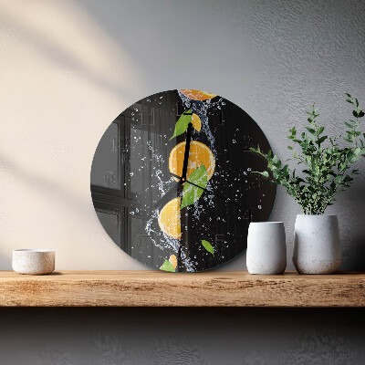 Round wall clock Oranges