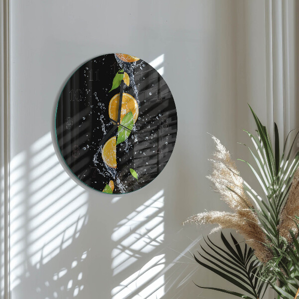 Round wall clock Oranges