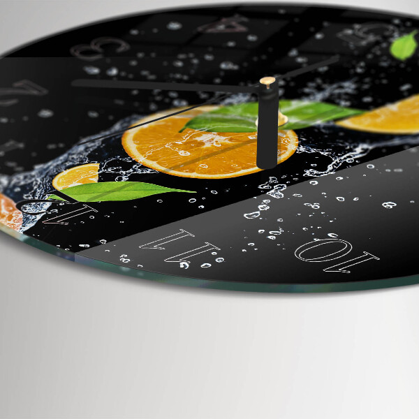 Round wall clock Oranges
