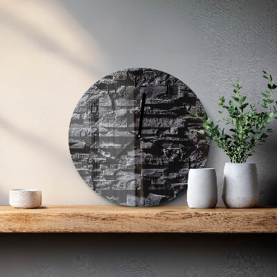 Round wall clock Stones