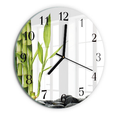 Round wall clock Bamboo