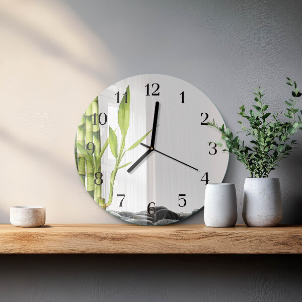 Round wall clock Bamboo