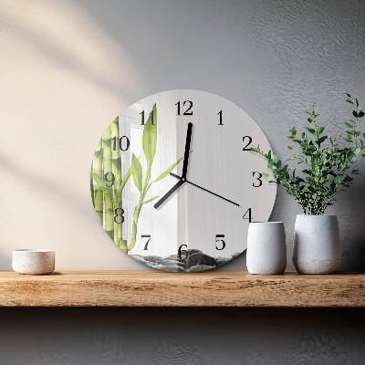 Round wall clock Bamboo