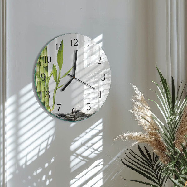 Round wall clock Bamboo