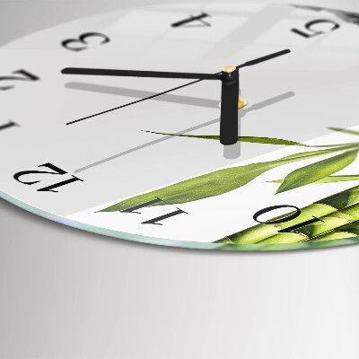 Round wall clock Bamboo