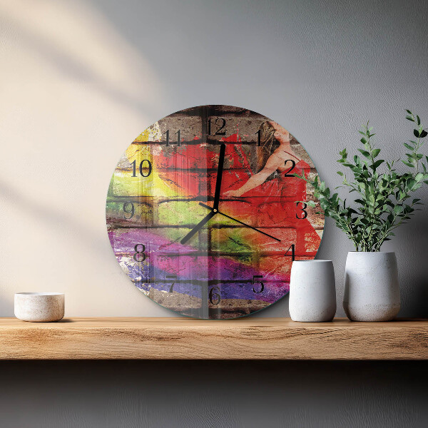 Round wall clock Brick