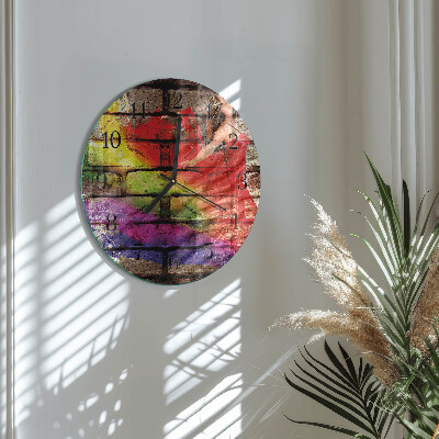 Round wall clock Brick