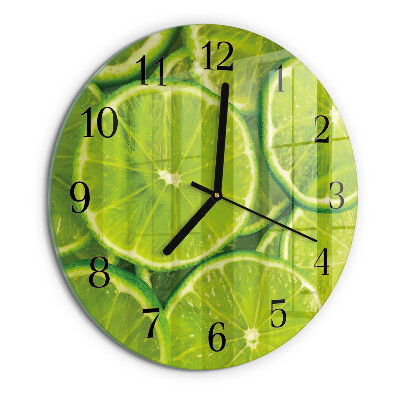 Round wall clock Calcium carbonate