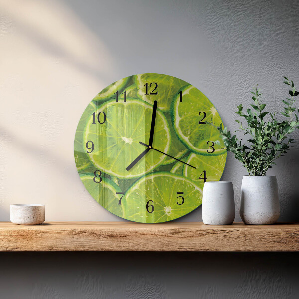 Round wall clock Calcium carbonate