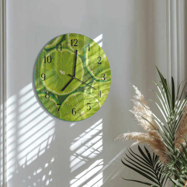 Round wall clock Calcium carbonate