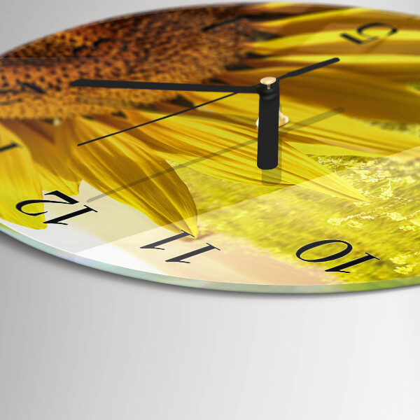 Round wall clock Sunflower