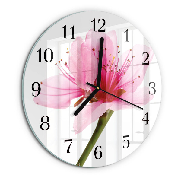 Round wall clock Flower