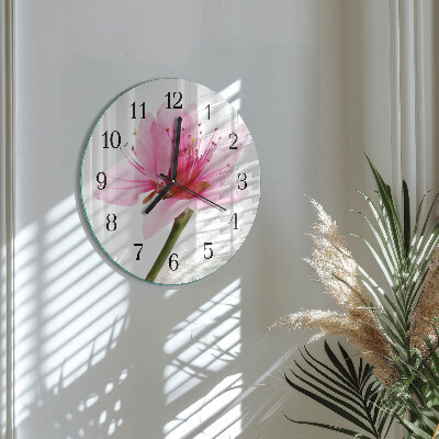 Round wall clock Flower