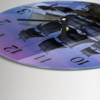 Round wall clock Sailing