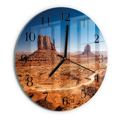 Round wall clock Desert