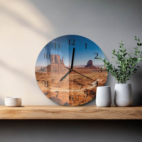 Round wall clock Desert