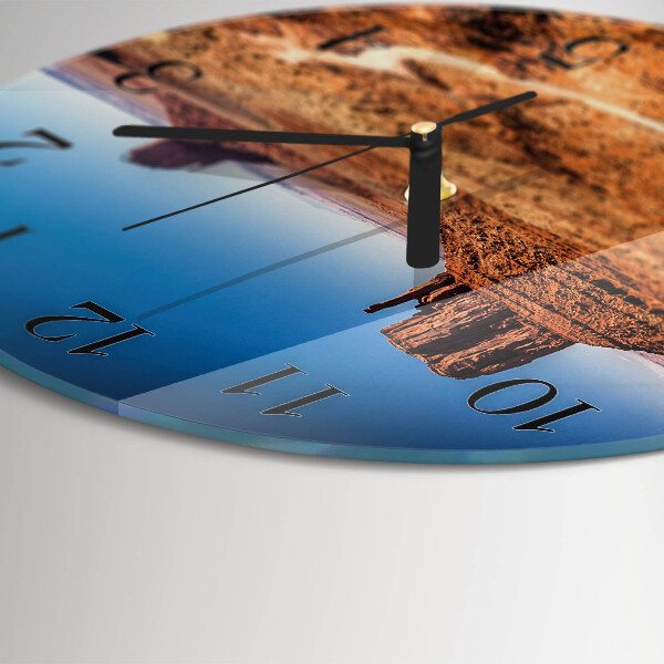 Round wall clock Desert