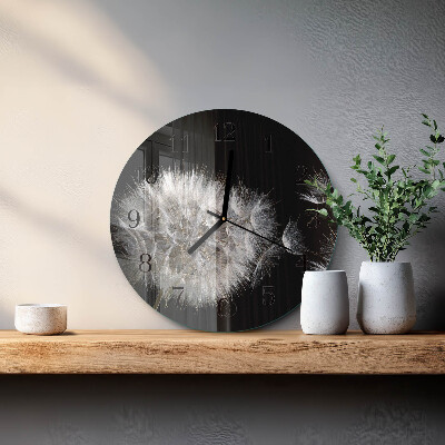 Round wall clock Dandelion