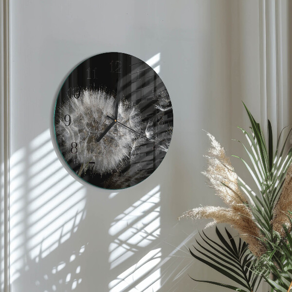 Round wall clock Dandelion